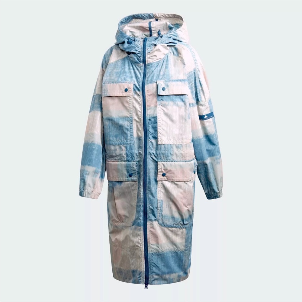 Adidas STELLA McCARTNEY PRINTED PARKA Hoodie Sweat shirt Jacket Womens sz S
